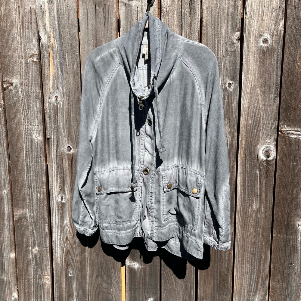 XCVI blue utility jacket size small
